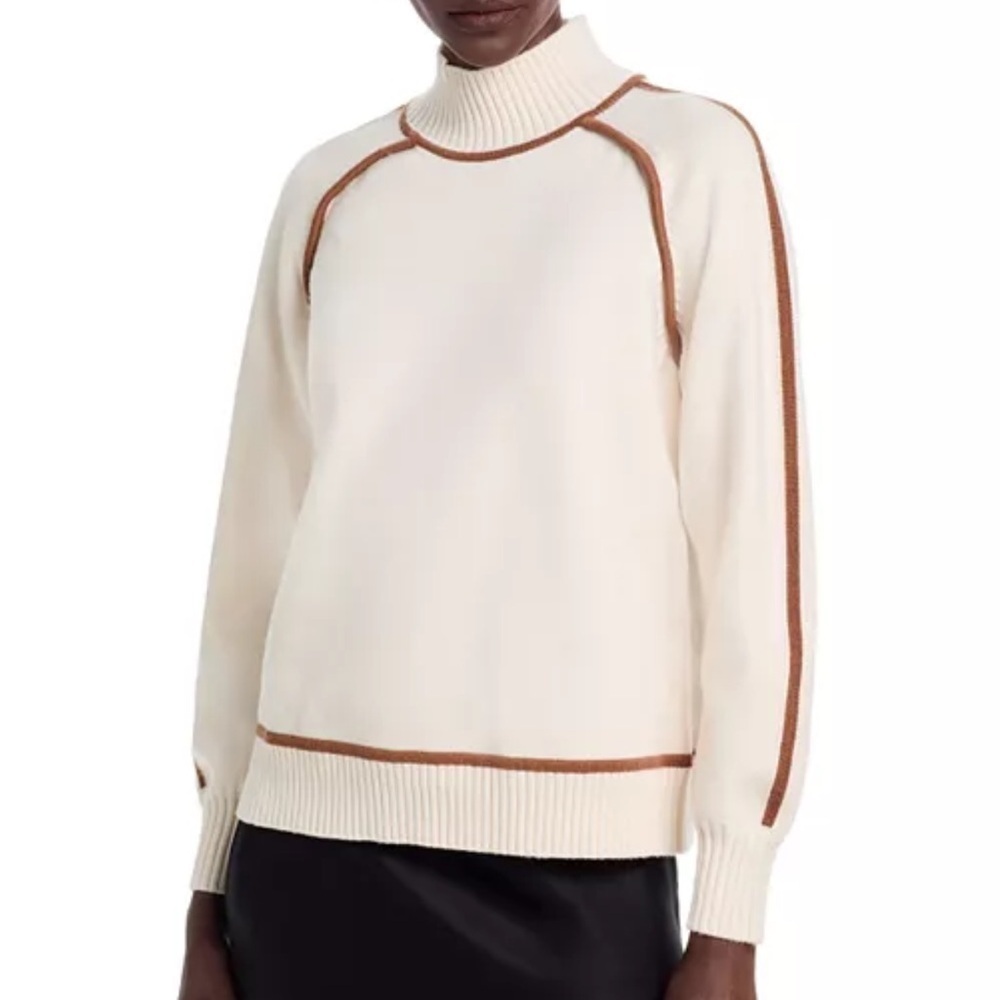 T Tahari
Mock Contrast Piping Sweater